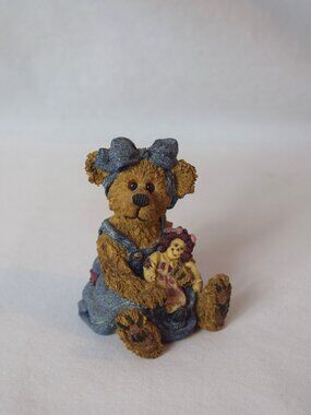 Boyds Bear Figurine #227760 Sally Quignapple With Annie... Ole Friends Are Best